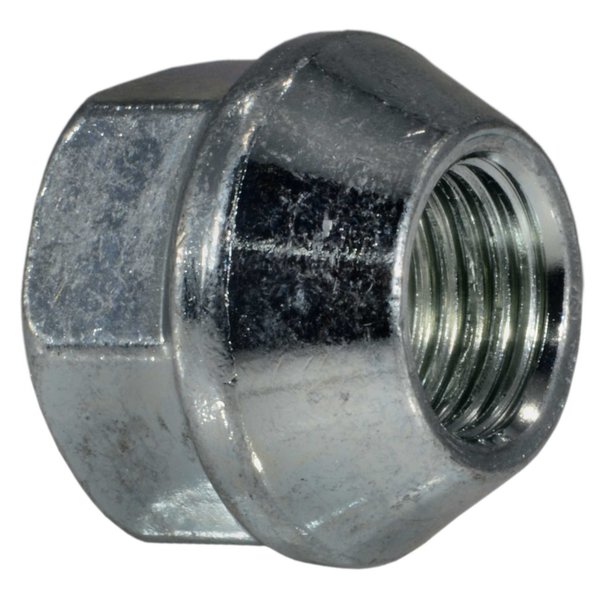 Midwest Fastener 14mm-1.5 x 20.5mm Zinc Plated Steel Fine Thread Open End Wheel Nuts 3PK 75476